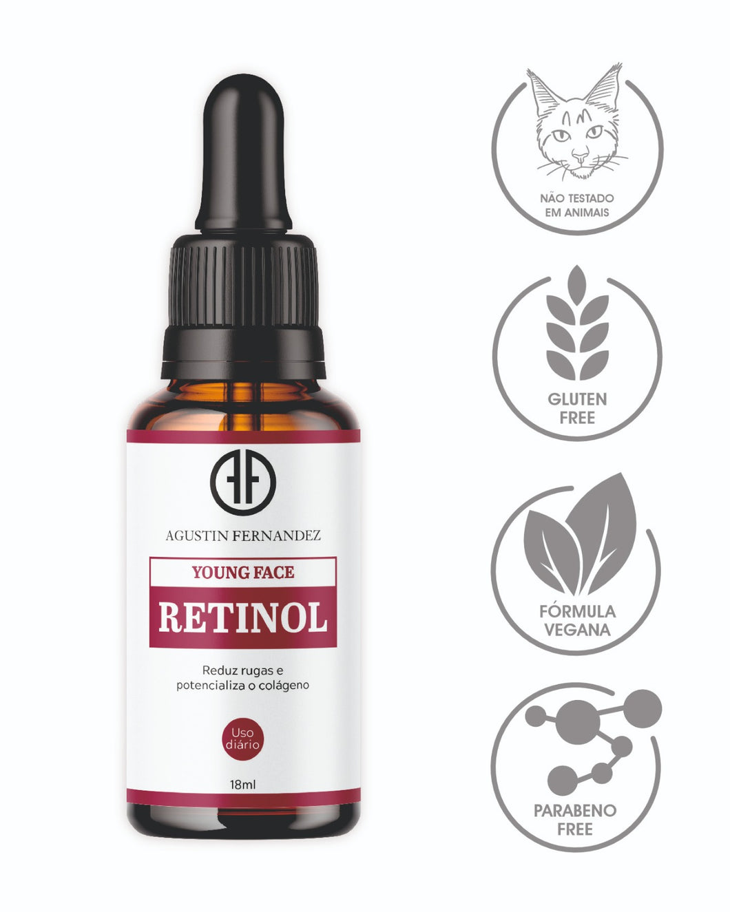 RETINOL Serum for wrinkles, lines and Chinese mustache